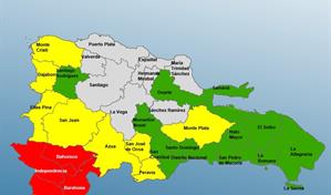El COE reduce los niveles de alerta mientras Melissa se aleja de República Dominicana