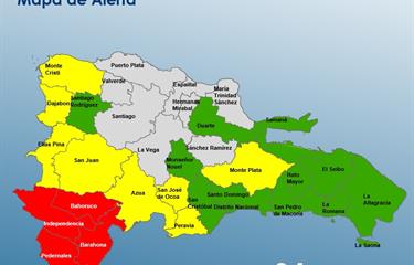 El COE reduce los niveles de alerta mientras Melissa se aleja de República Dominicana