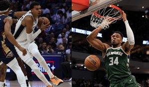 Wembanyama y Giannis, mejores jugadores de la primera semana de la NBA