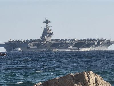 Portaaviones USS Gerald Ford ya está en camino al Caribe