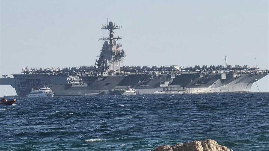 El portaaviones Gerald Ford ya está en camino y podría llegar en una semana al Caribe El portaaviones Gerald Ford ya está en camino y podría llegar en una semana al Caribe