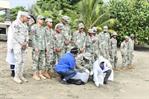 Liberan 98 crías de tortugas marinas verdes en el Santuario de Sans Soucí