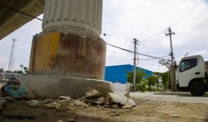 Opret explica filtración de agua en columna en el Metro de Los Alcarrizos