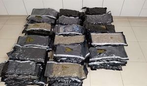 Arrestan a hombre vinculado al decomiso de tres maletas con marihuana en el aeropuerto del Cibao