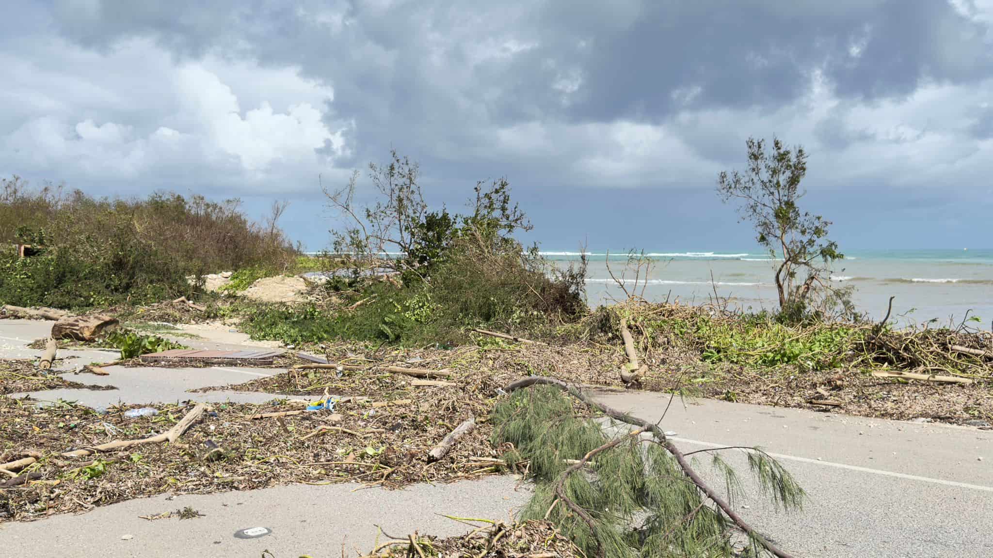 Estragos dejados por el huracán Melissa en Montego Bay.