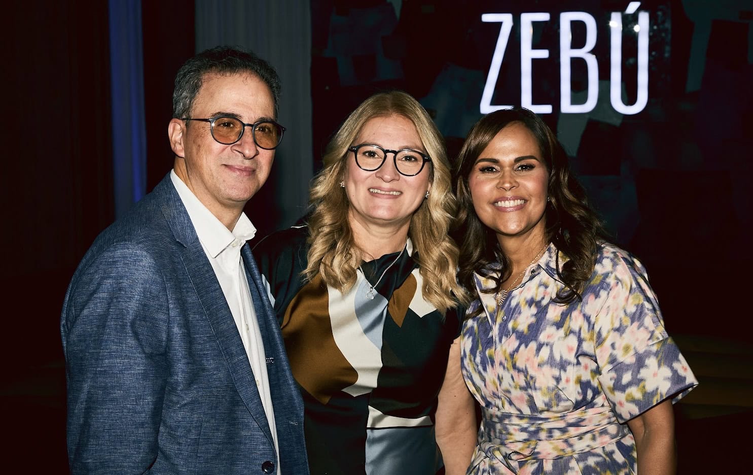 Fernando Mármol, Luisa Piantini y María Teresa Gómez.