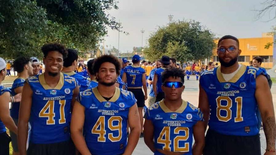 Cuatro dominicanos estudian en México gracias al fútbol americano