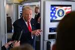 Trump bromea sobre fuerte turbulencia a bordo del Air Force One