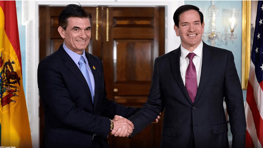 Rodrigo Paz destaca que Bolivia se abre al mundo tras reunirse con Marco Rubio