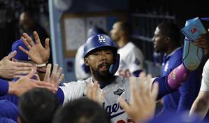 Abinader felicita a Teoscar Hernández por el triunfo de los Dodgers en la Serie Mundial