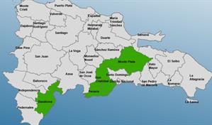 Solo cuatro provincias permanecen en alerta verde por posibles chubascos