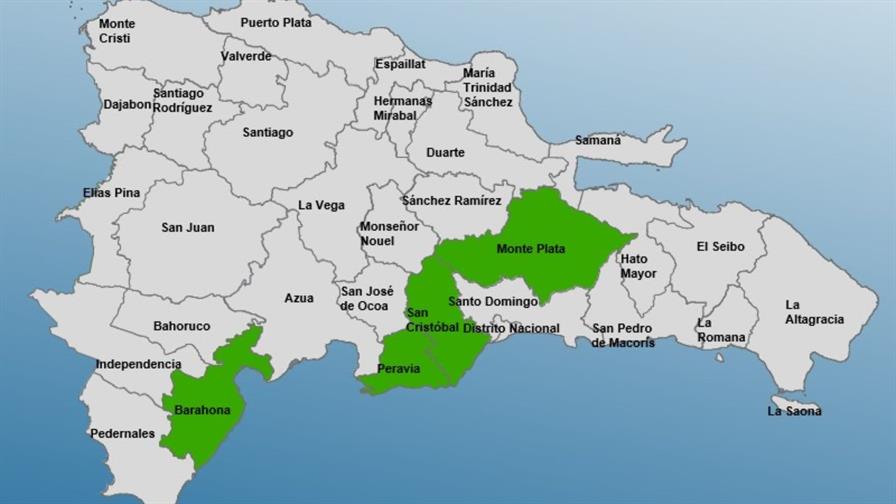 Solo cuatro provincias permanecen en alerta verde por posibles chubascos Solo cuatro provincias permanecen en alerta verde por posibles chubascos
