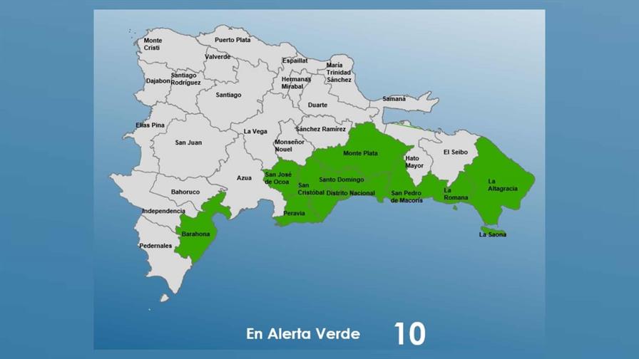 Barahona, el Distrito Nacional y otras provincias bajo alerta verde por vaguada Barahona, el Distrito Nacional y otras provincias bajo alerta verde por vaguada