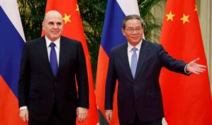 El primer ministro ruso dice que los lazos con China siguen prosperando pese a sanciones