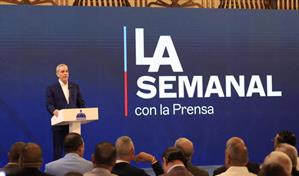 El presidente Luis Abinader encabeza LA Semanal con la Prensa