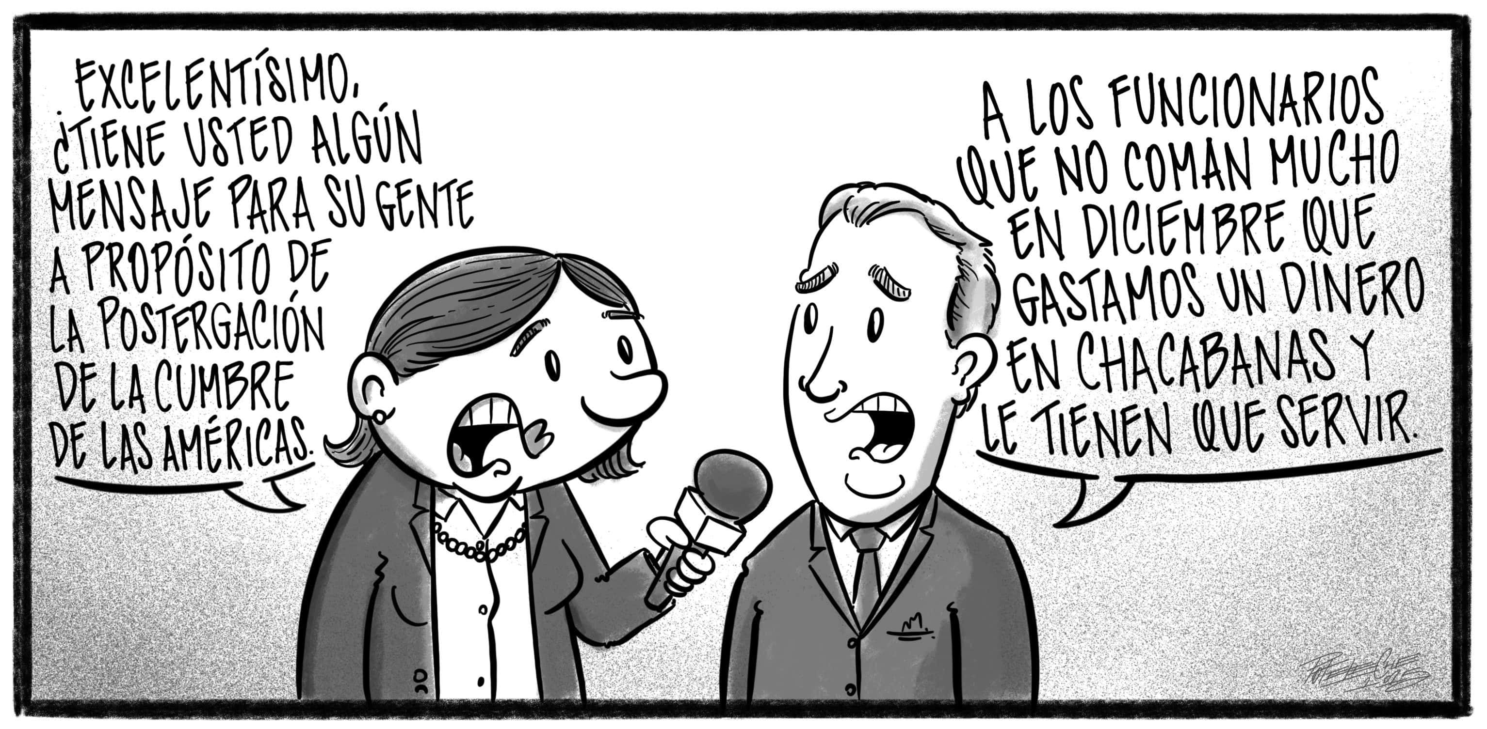 Caricatura de Noticiero Poteleche 5 noviembre 2025