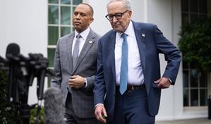 Los líderes demócratas piden una reunión con Trump para resolver el cierre de Gobierno