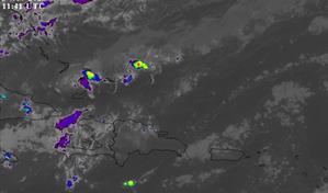 Aguaceros dispersos en la tarde en distintas zonas del país por una vaguada
