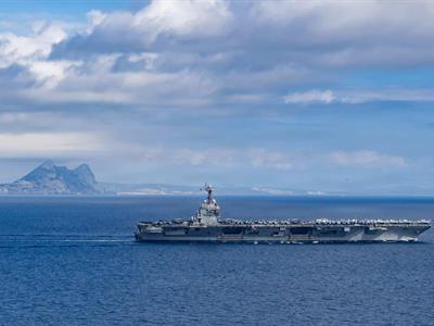 USS Gerald R Ford llega al Caribe para combatir amenazas transnacional