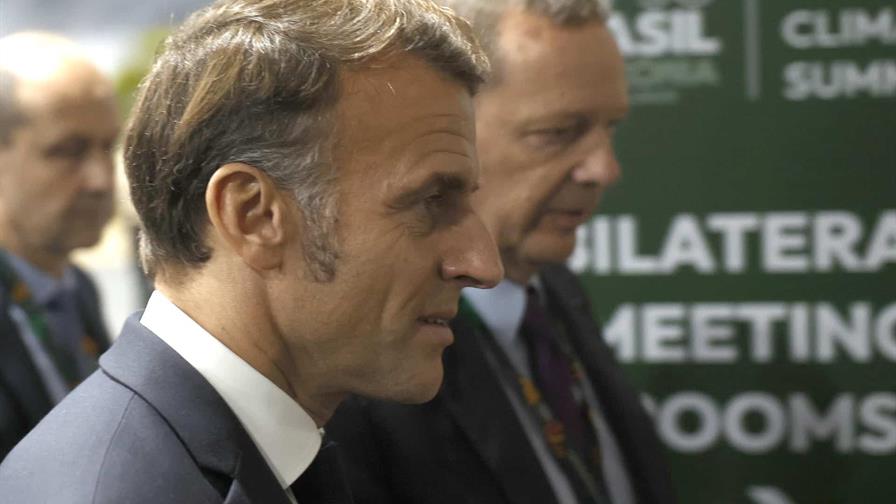 Macron llega a México para reunión con Sheinbaum y su visita oficial