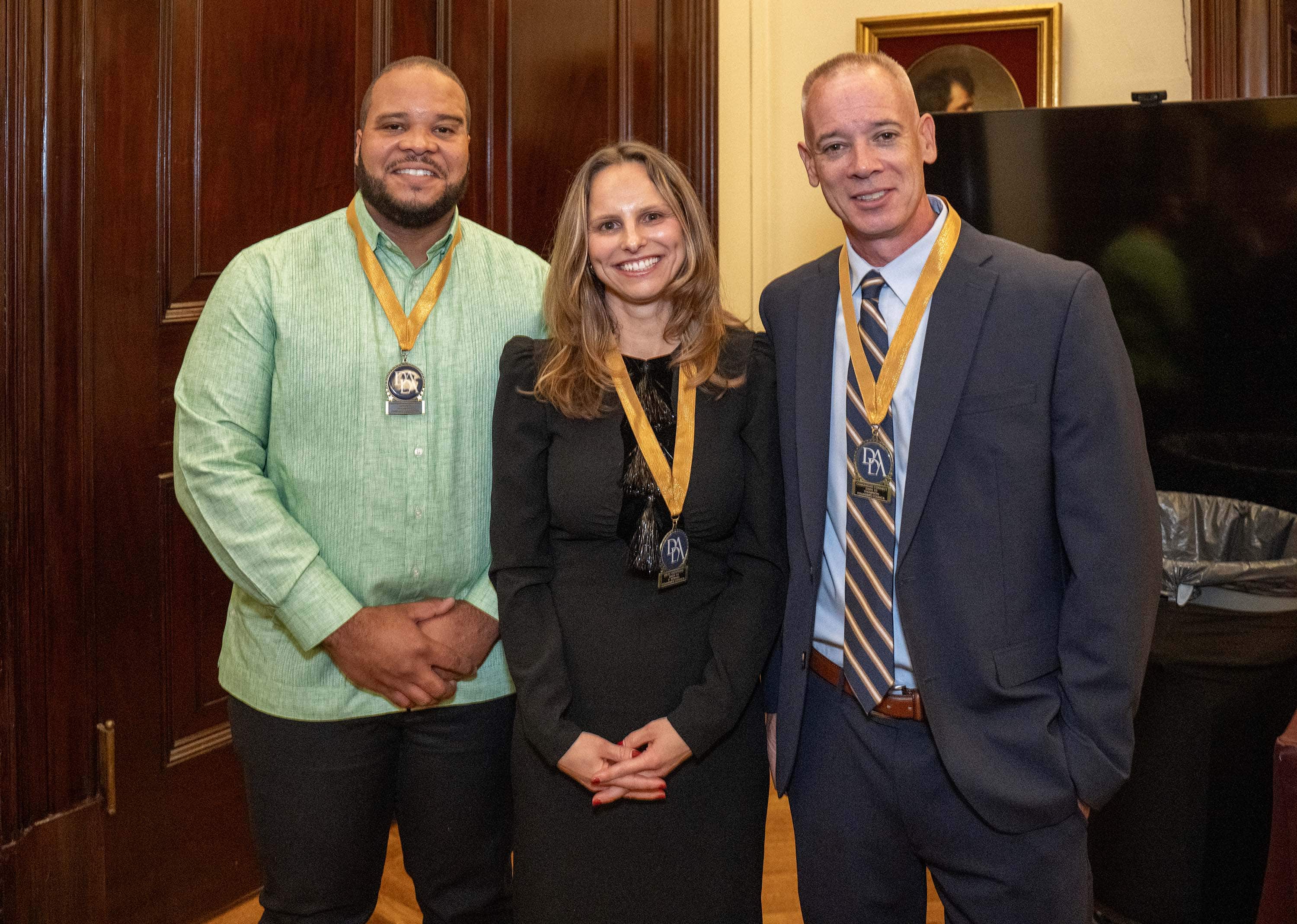 Homenajeados: Eurel González, director para RD de Comunidad Connect; Katrin Koenig, de Delta Vacations, y Jon Thompson, presidente de Comunidad Connect.
