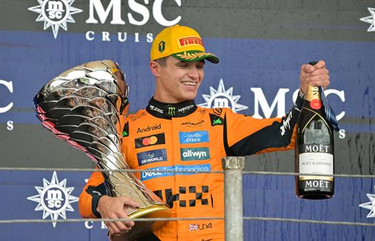 Lando Norris refuerza liderato al ganar en Brasil