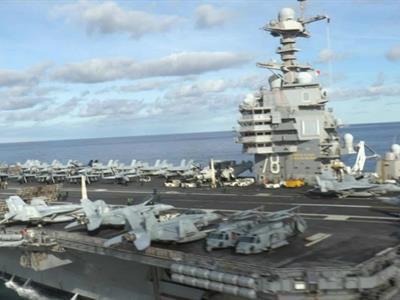 Portaviones de EE. UU. se incorpora a despliegue militar en El Caribe