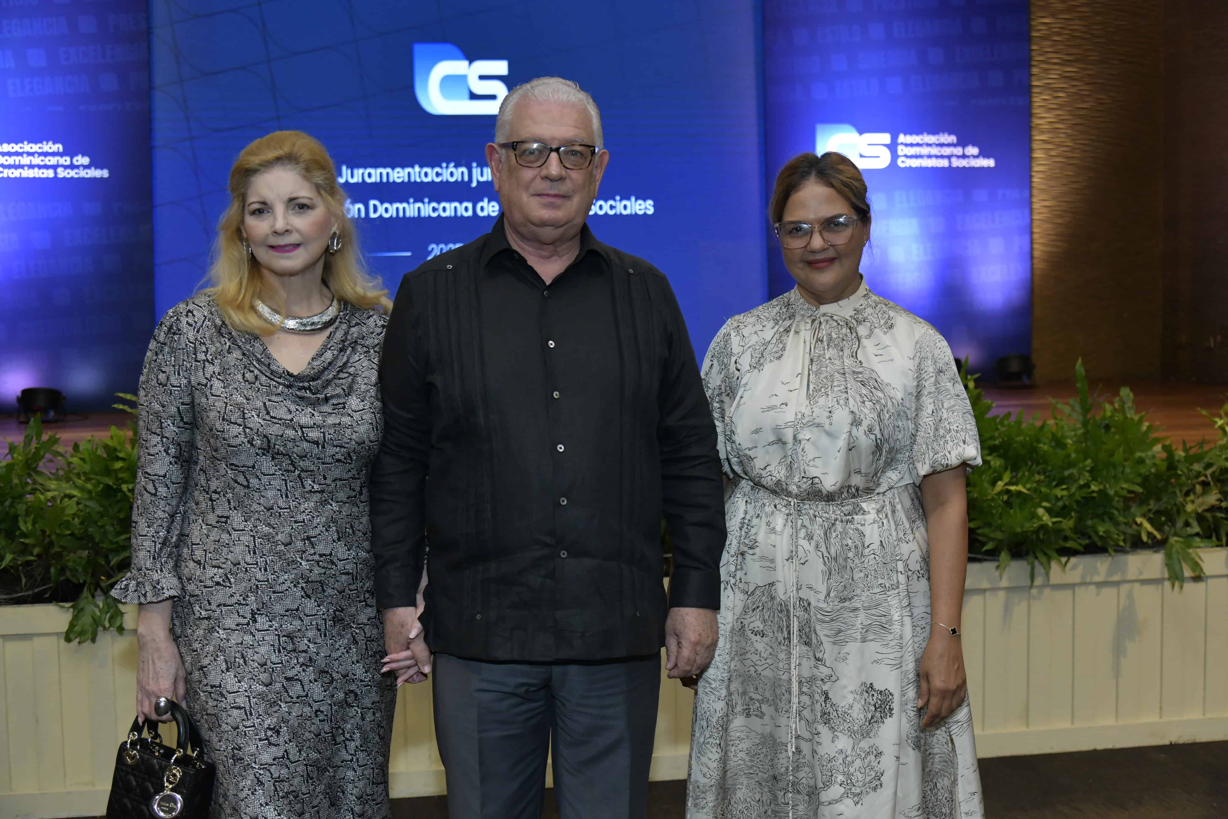 Leonor Gautier, José Rafael Espaillat y Luisa Blanco.