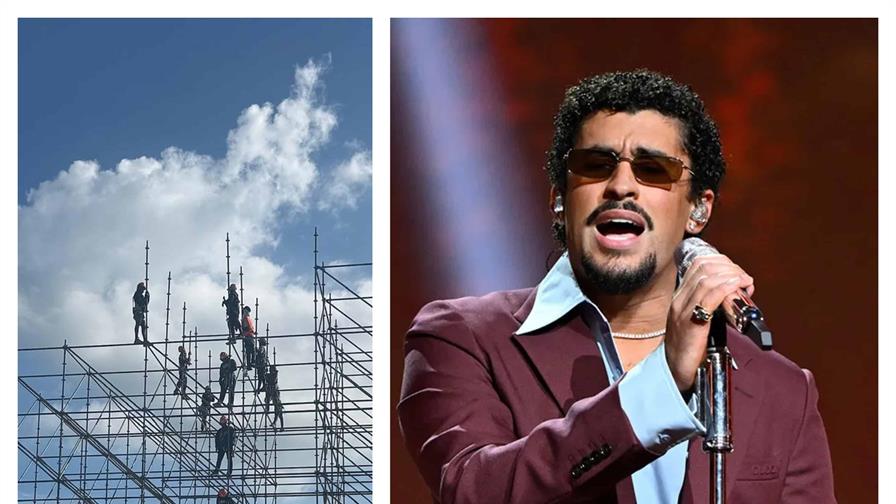 Comienza el montaje del escenario de los conciertos de Bad Bunny en Santo Domingo Comienza el montaje del escenario de los conciertos de Bad Bunny en Santo Domingo