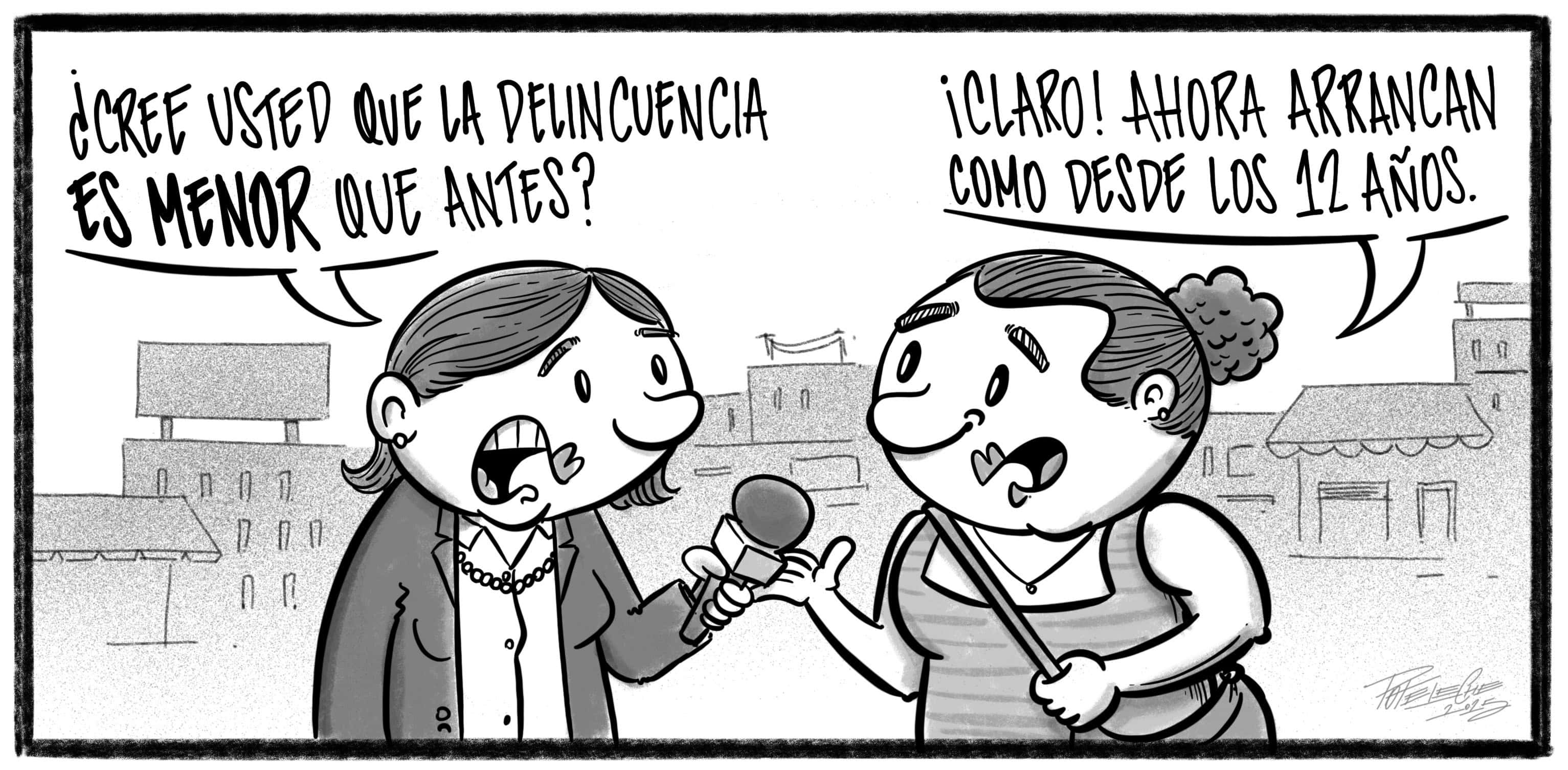 Caricatura de Noticiero Poteleche 13 noviembre 2025