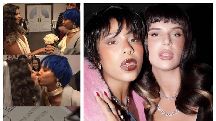 Nathy Peluso y Tokischa celebran boda simbólica en Las Vegas antes de los Latin Grammy