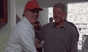 Trump y Clinton, unidos alguna vez: fotos del 2000 recuerdan su vieja amistad