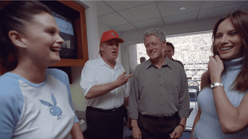 Kylie Bax, Donald Trump, Bill Clinton y Melania Trump.