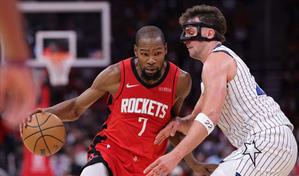 Kevin Durant y Sengun lideran la remontada de Houston ante Orlando