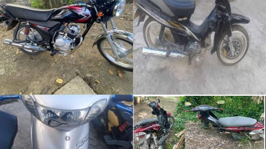 Autoridades recuperan cuatro motocicletas reportadas robadas Autoridades recuperan cuatro motocicletas reportadas robadas