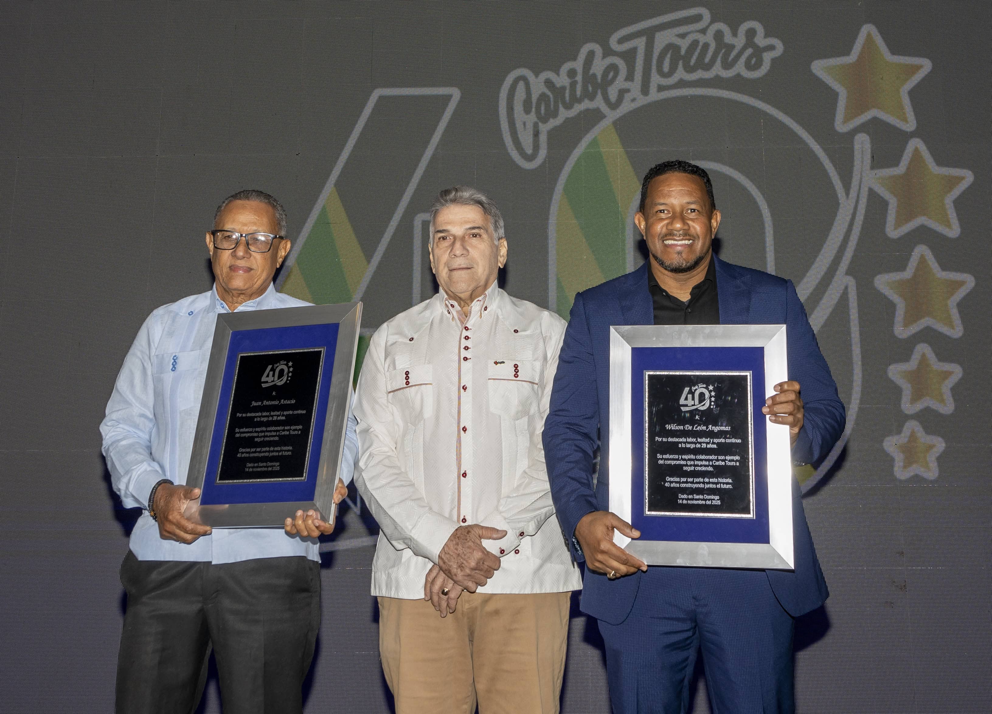 Juan Antonio Astacio, Francisco Marmolejos y Wilson De León.