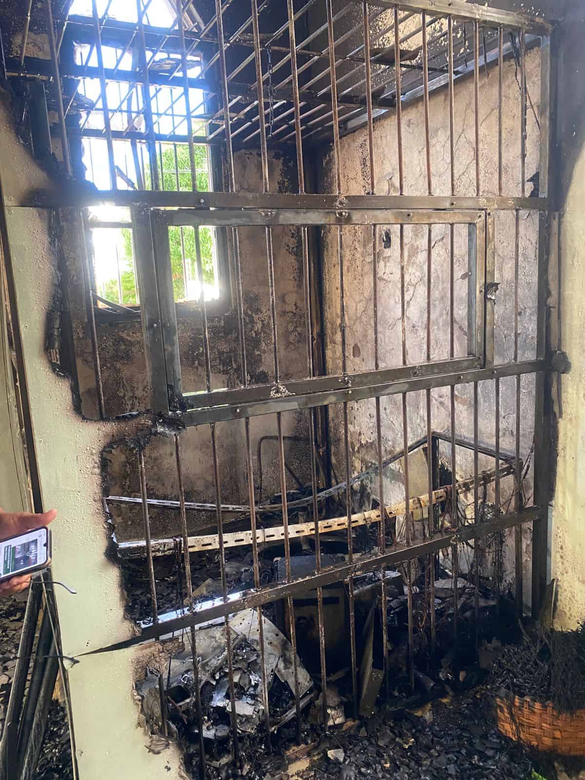 Zonas afectadas por el incendio.