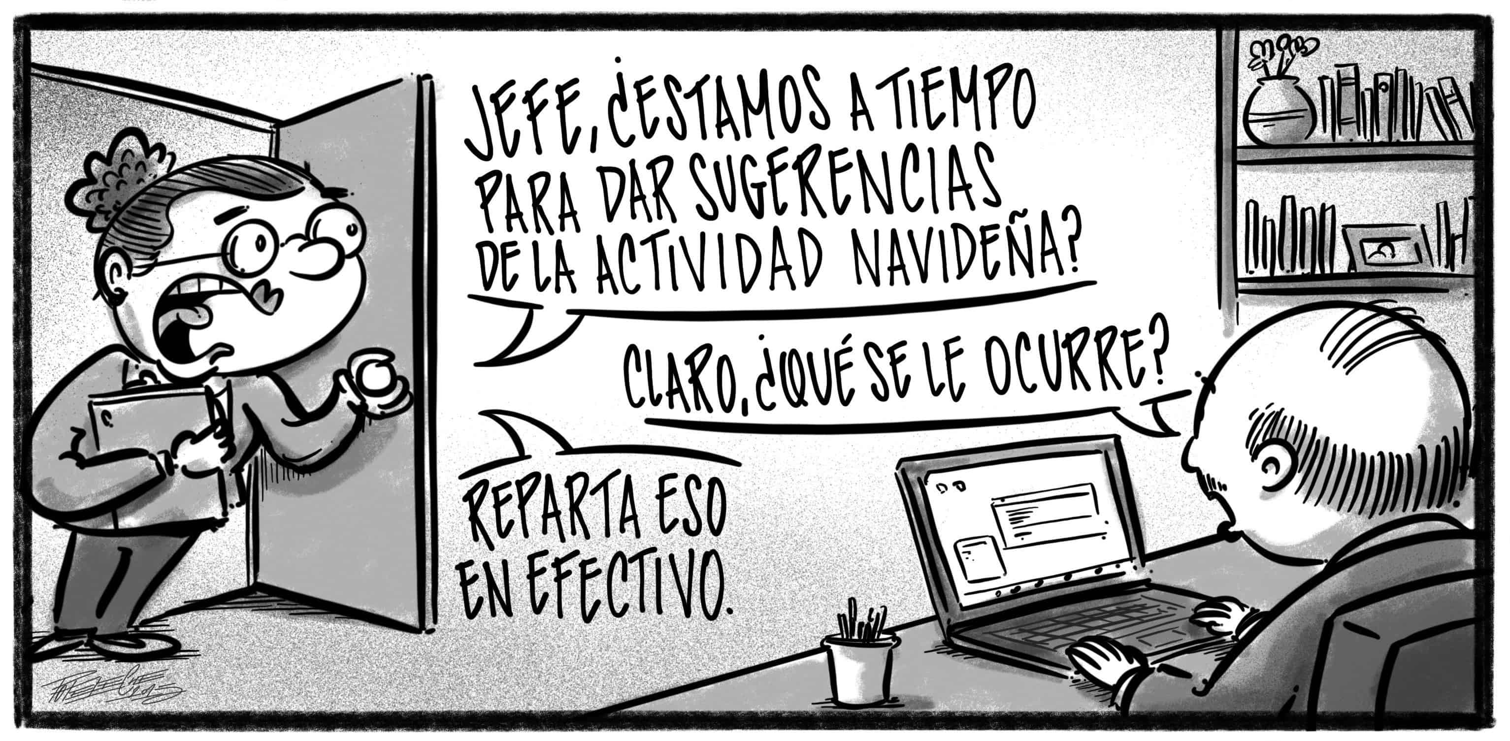 Caricatura de Noticiero Poteleche 18 noviembre 2025