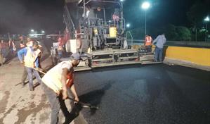Obras Públicas cerrará tramo del kilómetro 9 esta noche por trabajos de asfaltado