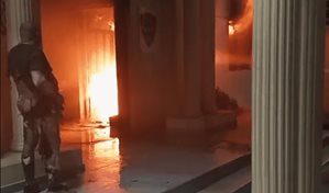 Incendio en área del destacamento en Santiago Rodríguez: un coronel herido y reos trasladados