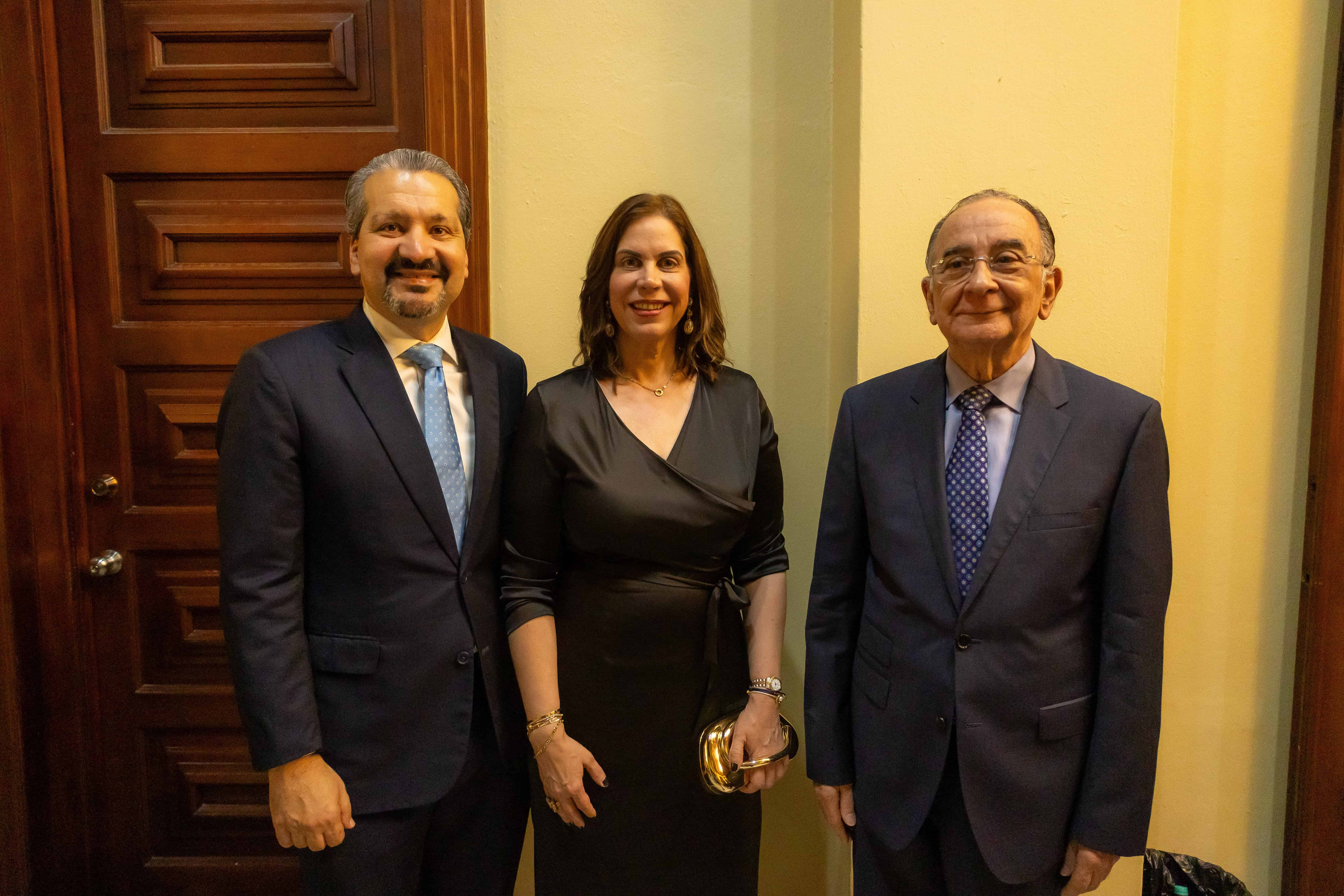Robinson Peña, Katia Brugal y Opinio Álvarez.
