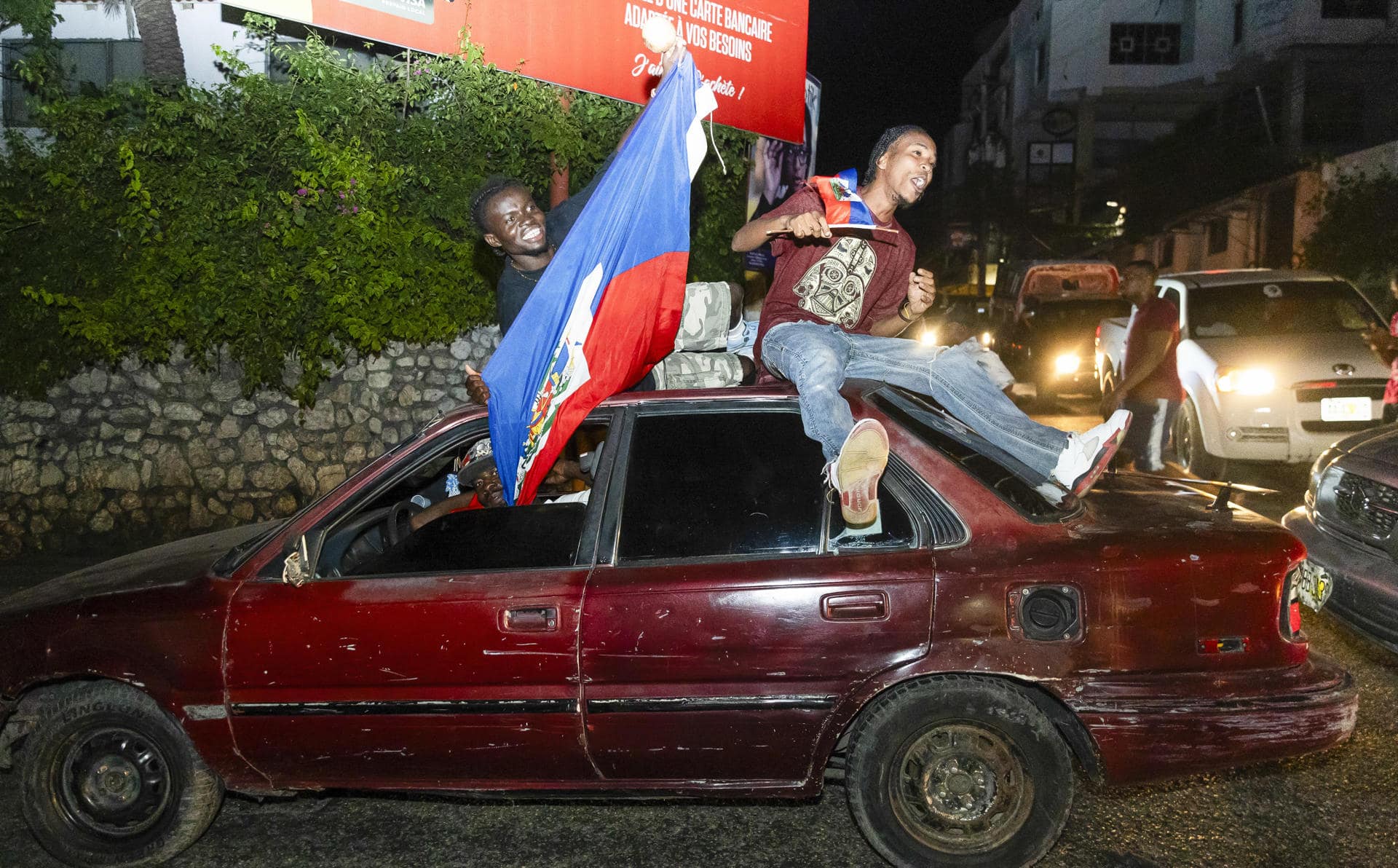 Así celebraban en Puerto Príncipe la clasificación de Haití para el Mundial de Estados Unidos, México y Canadá 2026.<br>