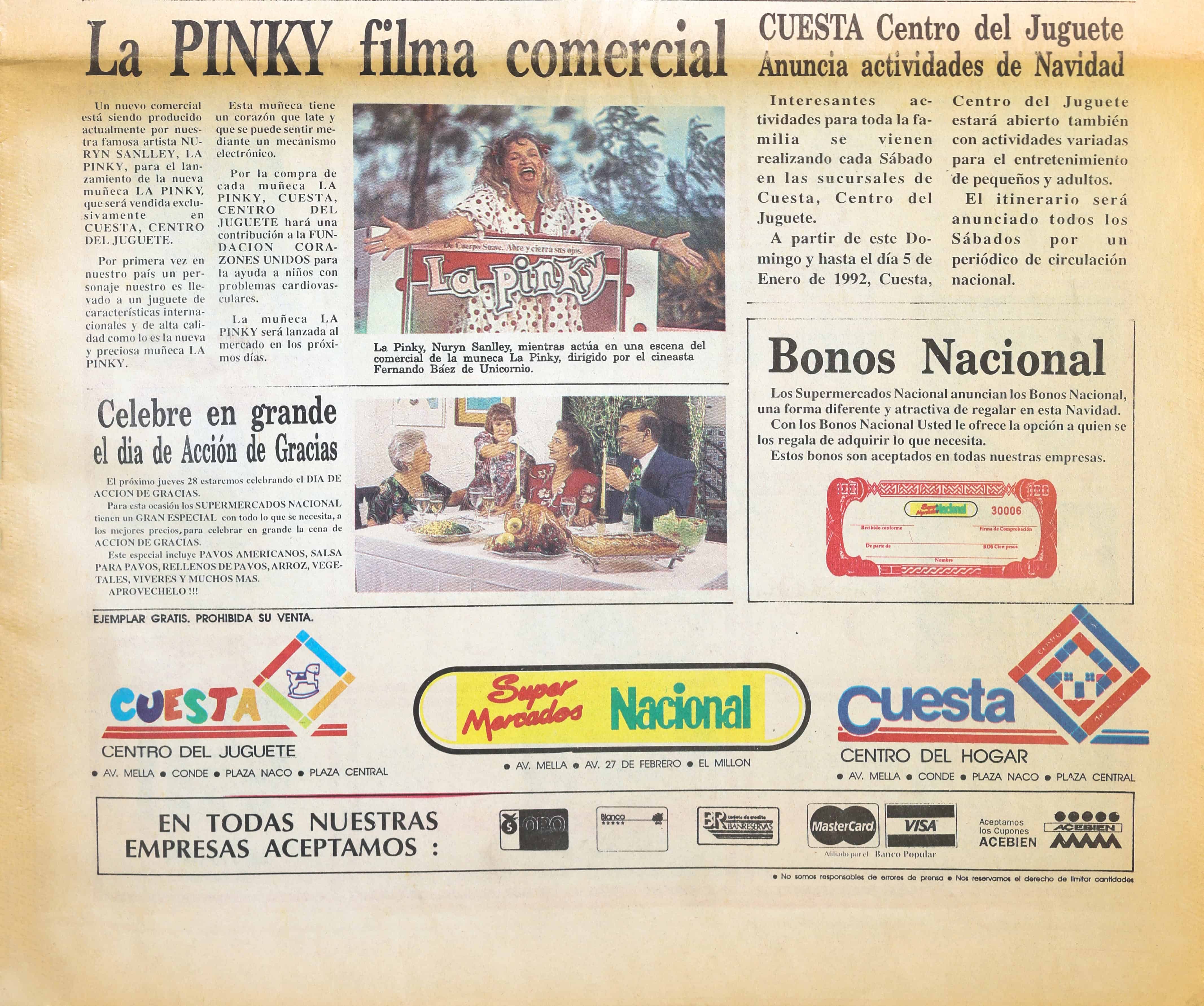 Un personaje dominicano, representando a una artista dominicana, para los niños dominicanos.