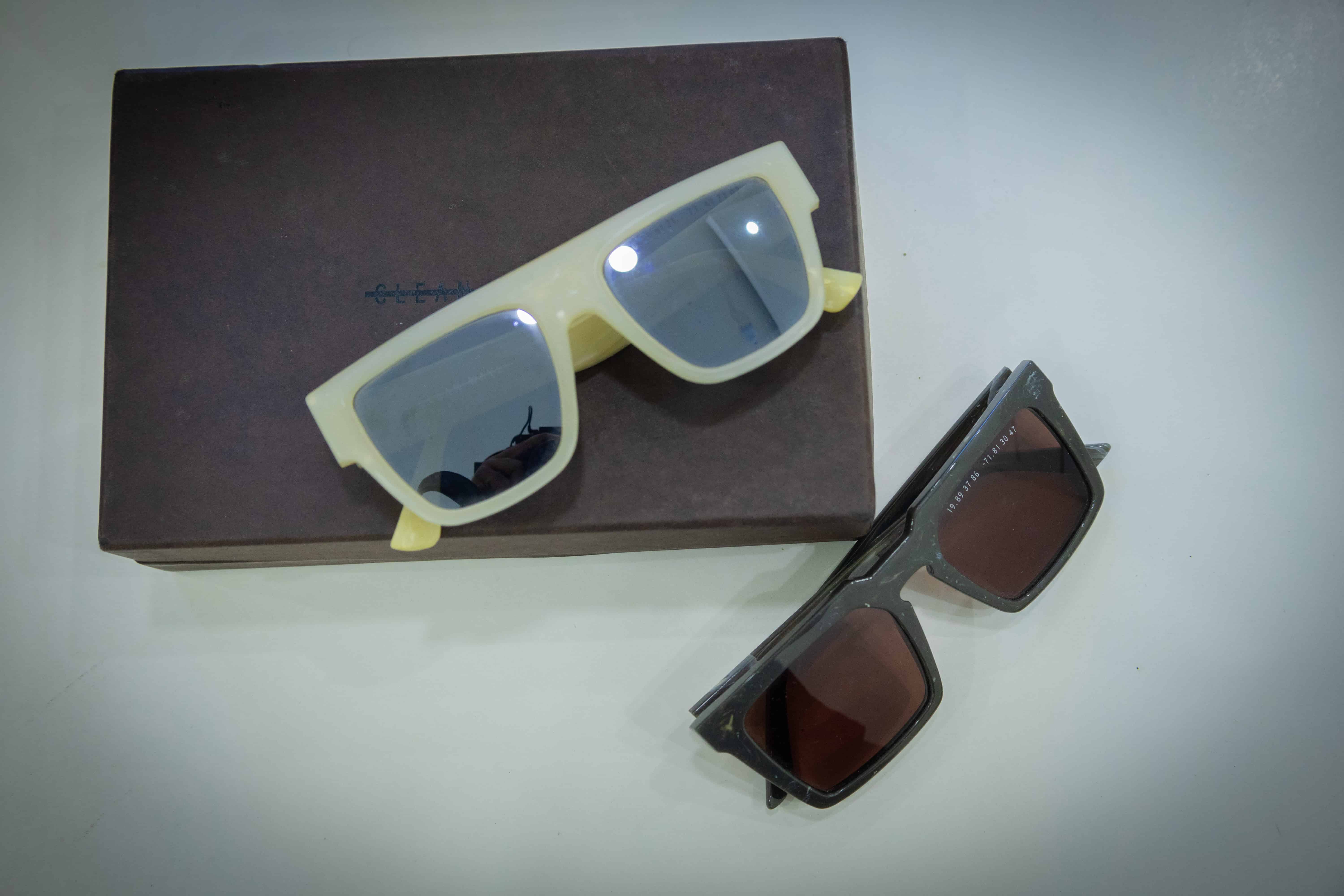 Lentes fabricados con plástico reciclado