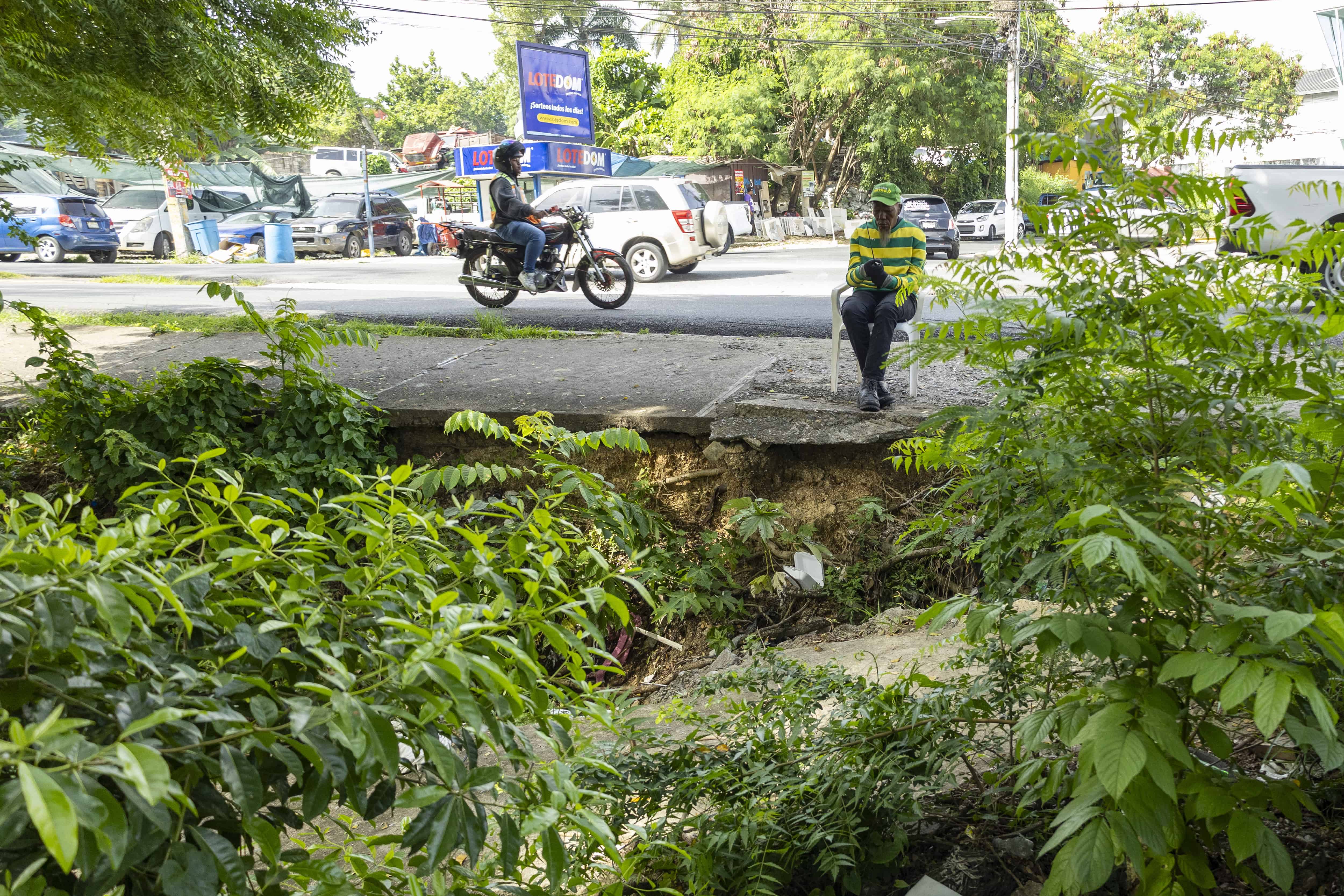 Así estaba el lugar antes de ser intervenido por Obras Públicas.