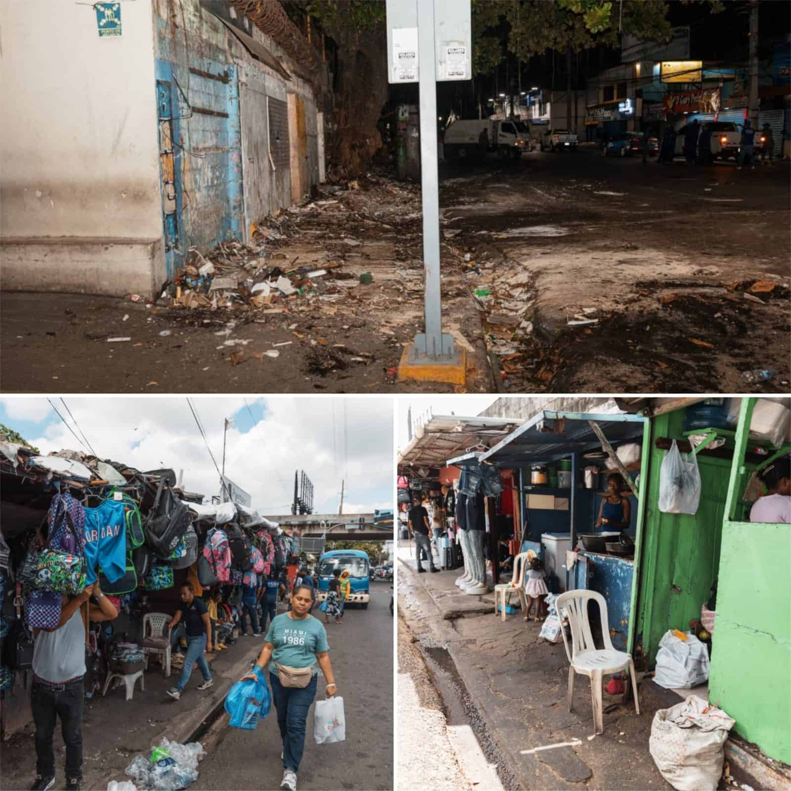 Antes y después de la intervención de la Alcaldía.