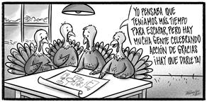 Caricatura de Noticiero Poteleche 24 noviembre 2025