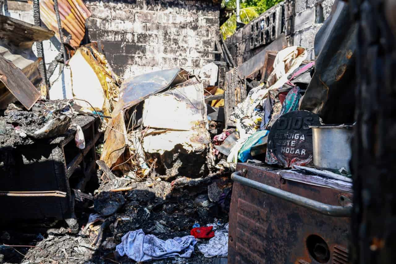 El incendio destruyó todos los ajuares de los afectados.