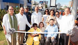 ADN y APAP rehabilitan accesos inclusivos en la avenida 27 de Febrero con Churchill