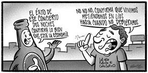 Caricatura de Noticiero Poteleche 25 noviembre 2025